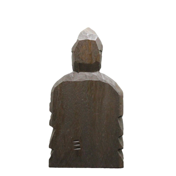 惠比壽 (15cm es3557) 佛像圓空佛複製品木雕 第6張的照片