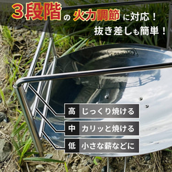 送料無料！Coleman ファイアーディスクソロ　ステンレス3段パイプフレーム 3枚目の画像