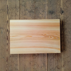 【木製看板製作】 一枚板 桧 22.5cm×33cm / 表札 2枚目の画像