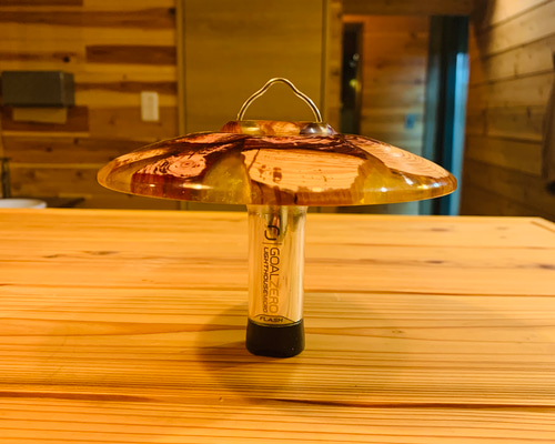 ランタンスタンド スタンドライト ゴールゼロ ウッドレジン レジン