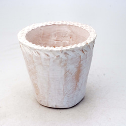 陶器製（3号ポット相当）多肉植物の欲しがる植木鉢 NSM-4659 1枚目の画像