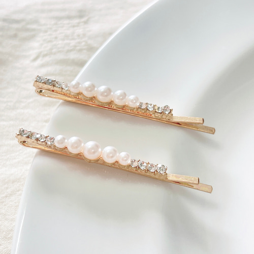 パールとストーン装飾ヘアピンセット TONE SELECT GOODS（トーンセレクトグッズ）の「【float