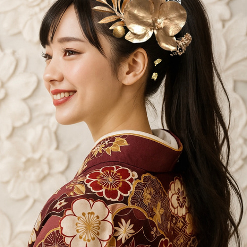 希少 上品 オリジナル 選べるサイズ 胡蝶蘭 髪飾り【卒業式 成人式