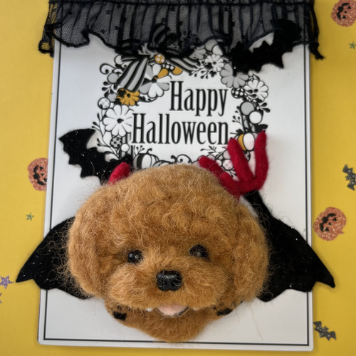 ⭐︎ハロウィン♪トイプードル 悪魔ちゃん⭐︎ 羊毛フェルト