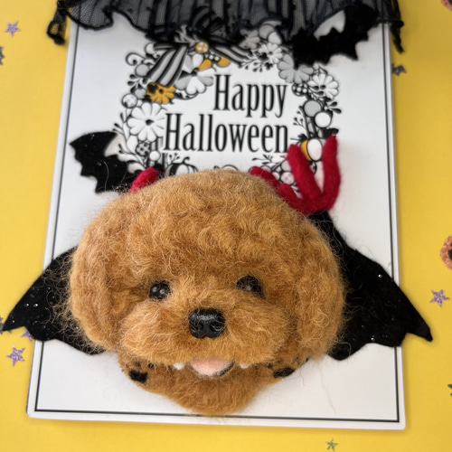 ⭐︎ハロウィン♪トイプードル 悪魔ちゃん⭐︎ 羊毛フェルト