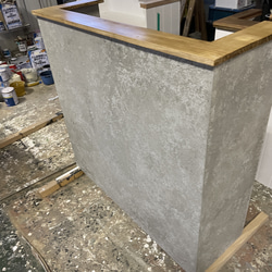レジカウンター セメントカウンター モルタル風カウンター 机・デスク