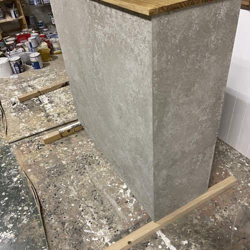 【直接受け取り】モルタルカウンター✩グレー✩カフェ✩レジ✩インテリア 直接受け取り】モルタルカウンター✩グレー✩カフェ✩レジ✩インテリア