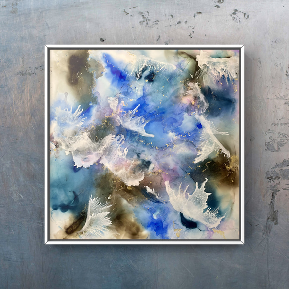アルコールインクアート 原画 アルコールインクアート原画パネル『Blue』 | STUDIO 0