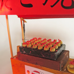 「赤ちょうちん」　たこ焼屋　着色済・組立キット　ジオラマ　ミニチュア　 5枚目の画像
