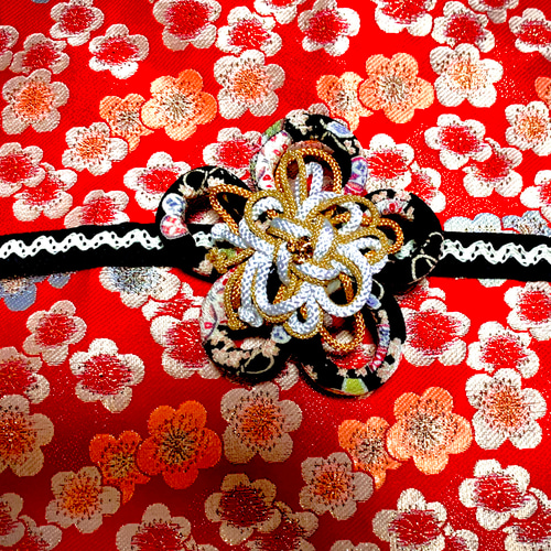 赤色花柄の和装小物セット 和装ファッション・着物の通販・卒業袴はきもの