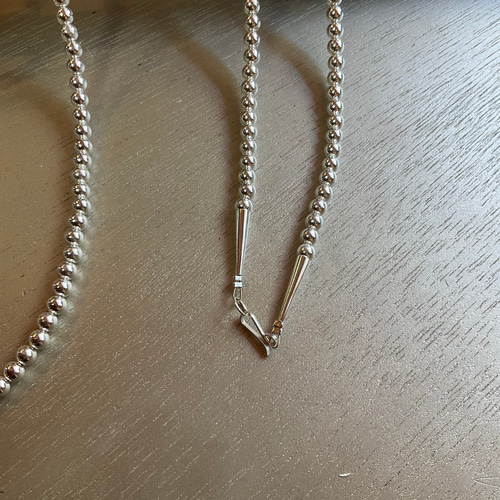 3mm シルバー925ナバホパール ネックレス 70cm ネックレス・ペンダント