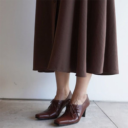 ★ zuccotto 暢銷繫帶淺口鞋 ★ 紅棕色 21.5 厘米、22.5 厘米限量版日本真皮 第4張的照片