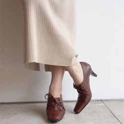 ★ zuccotto 暢銷繫帶淺口鞋 ★ 紅棕色 21.5 厘米、22.5 厘米限量版日本真皮 第2張的照片