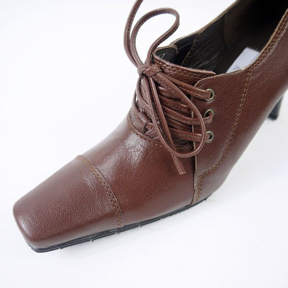 ★ zuccotto 暢銷繫帶淺口鞋 ★ 紅棕色 21.5 厘米、22.5 厘米限量版日本真皮 第5張的照片