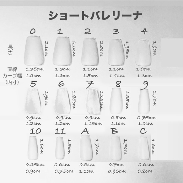 【シール付】サイズ測定用チップ 5枚目の画像