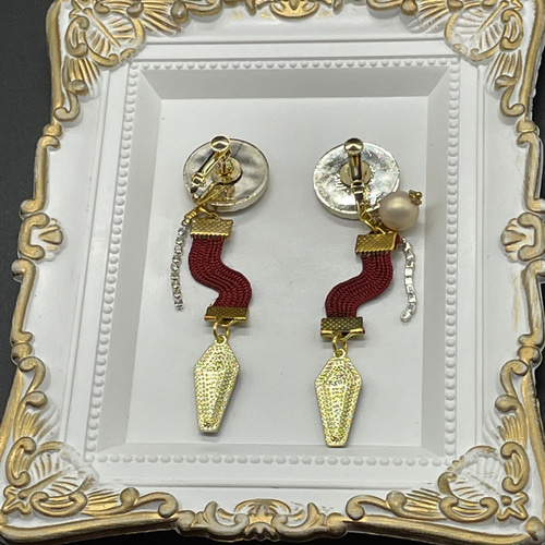 ハロウィン）（送料無料）ブラックチェックとラインストーンとクロスの