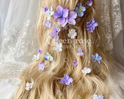 送料無料】Queen rose ラベンダーブルー ヘッドドレス ラプンツェル