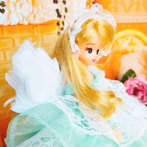 リカちゃん ハロウィン 天使の羽 ドレス ドール服 人形服 妖精