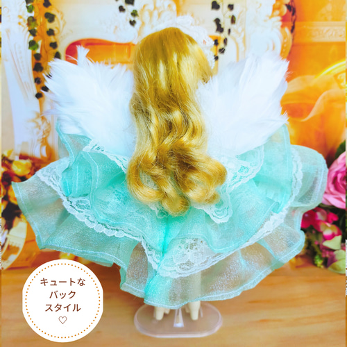 リカちゃん ハロウィン 天使の羽 ドレス ドール服 人形服 妖精