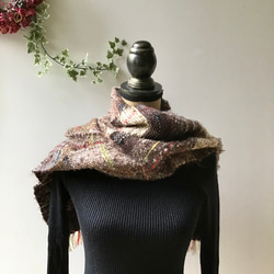 暖かい 手織り マフラー ウールマフラー/プレゼント(56) 4枚目の画像