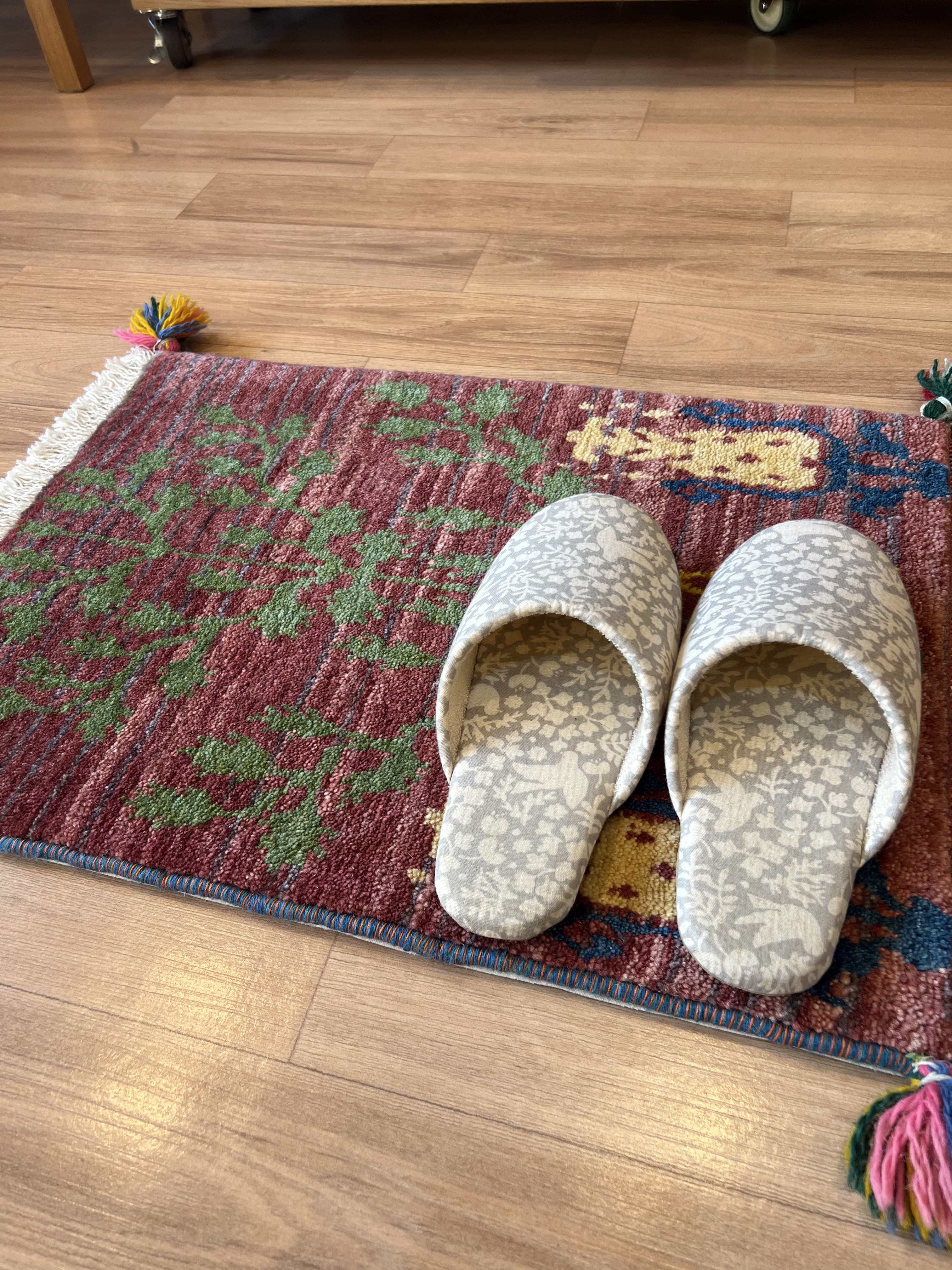 SALE【20％OFF】ギャッベ【60×40】No.551（淡いパープル）玄関マット・小さめ玄関マット