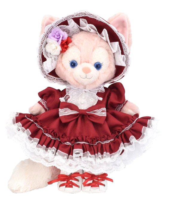 リーナベル　モノトーンドレスコスチューム（ボンネット付き） リーナベル 服 着せ替え コスチューム ボンネット付フリルドレス