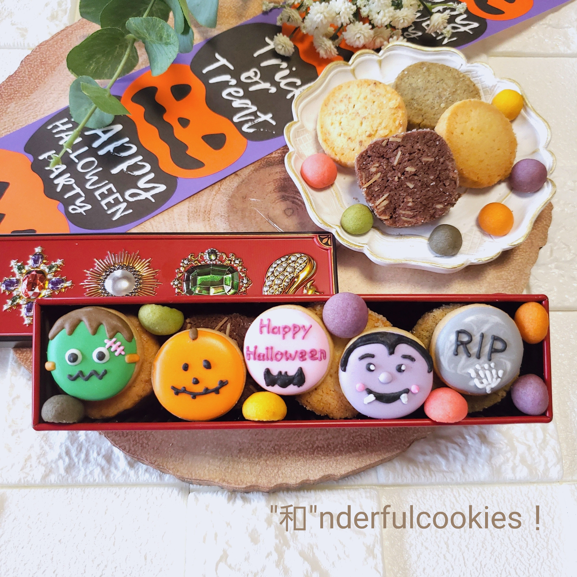 ハロウィンクッキー缶 クッキー CAN-tasticcookies! 通販｜Creema