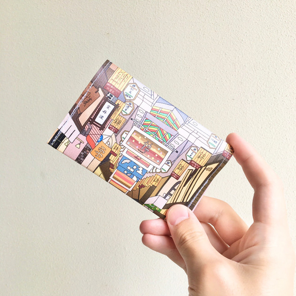 【オリジナルデザイン】カードケース 京都シリーズ『錦市場』 1枚目の画像