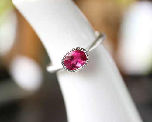 あーるめいど　まりこ様　ピンクトルマリン　アールヌーヴォー　リング　指輪 あーるめいど まりこ様 ピンクトルマリン アールヌーヴォー