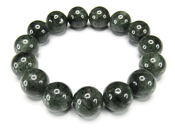 ホワイトルチル 14mm 大玉 天然石 ブレスレット ルチル ホワイトルチル 14mm 大玉 天然石 ブレスレット ルチル お買い得