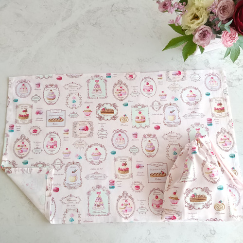 クララ様 ① ランチョンマット 巾着袋 ハンドメイド
