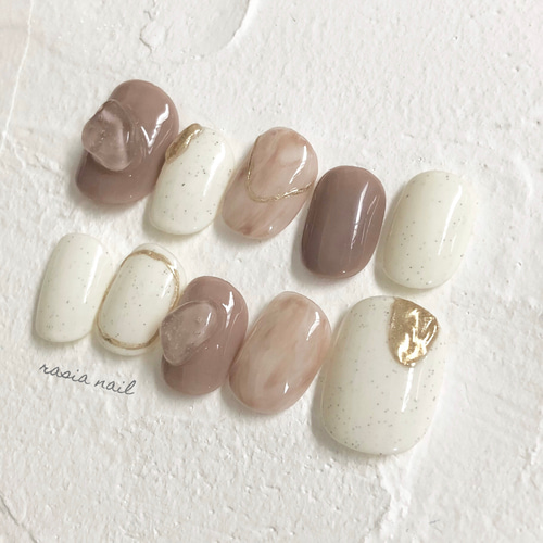 淡色ネイル ニュアンスネイル ネイルチップ（つけ爪） rasia nail 通販