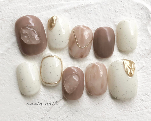 淡色ネイル ニュアンスネイル ネイルチップ（つけ爪） rasia nail 通販