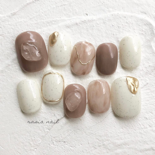 淡色ネイル ニュアンスネイル ネイルチップ（つけ爪） rasia nail 通販