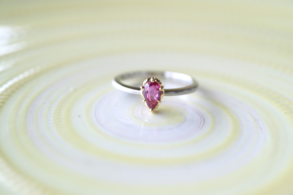 ピンクサファイヤ指輪 7枚目の画像