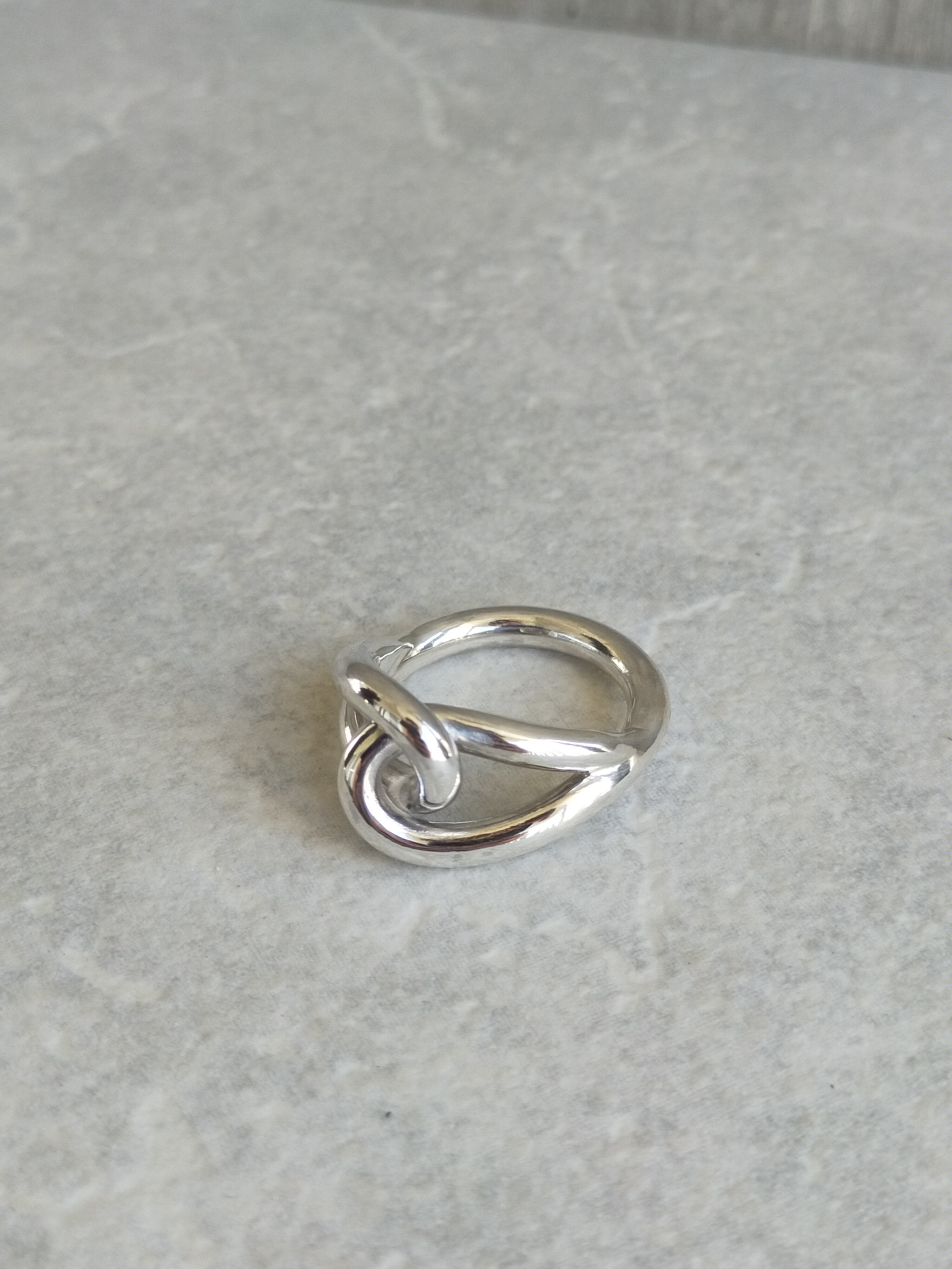 lock-on rings  silver