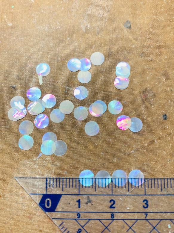 螺鈿 材料 あわび貝 丸 5mm 30枚 その他素材 武蔵川工房 通販