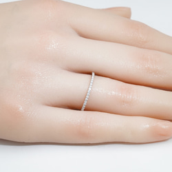 （Lab dia)1.3㎜フルエタニティリング R0627（3週間発送） 10枚目の画像