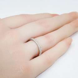 （Lab dia)1.3㎜フルエタニティリング R0627（3週間発送） 9枚目の画像