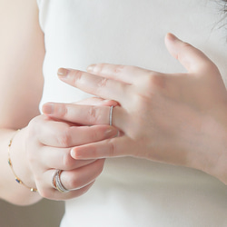 （Lab dia)1.3㎜フルエタニティリング R0627（3週間発送） 6枚目の画像