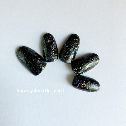 ネイルチップ オーダーメイド 〜ラメ No.33〜 ネイルチップ（つけ爪