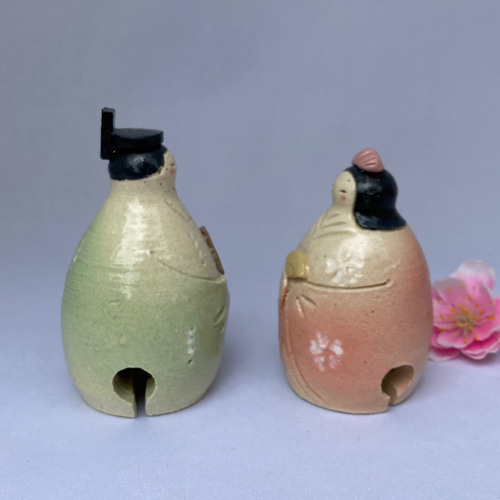 土鈴 かわいい雛人形（か） ひな人形・雛飾り 歩夢工房 ちゃこもも