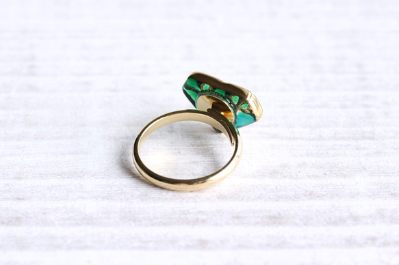 宝石硝子ring ~green diamond~ 3枚目の画像