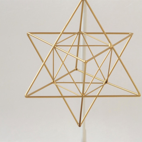 マカバ 120-24 ゴールド 神聖幾何学 星形八面体 波動調整装置 地場調整