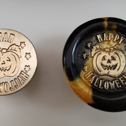 シーリングスタンプ　ヘッド　ハロウィンのかぼちゃ 2枚目の画像