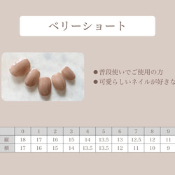 ネイルチップ No.4 ニュアンスネイル nail ジェルネイル 8枚目の画像