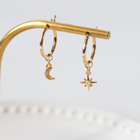 【ちーころさん専用】STAR JEWELRY 星型 フープ ピアス セット star279.jpg