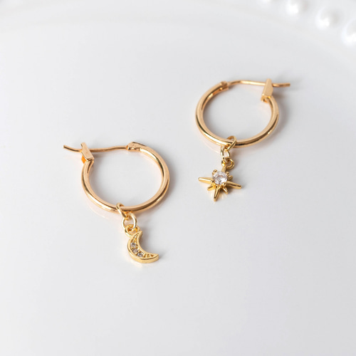 Xmas限定セット♡14kgf ピアスセット② 特集掲載】x❜masコフレ 2点セット 〘再6〙ジルコニアフラワー
