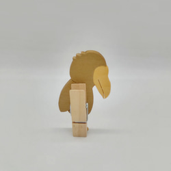 木のいきものクリップ（ハシビロコウ） 2枚目の画像