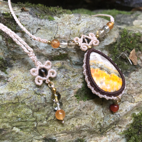 バンブルビージャスパー & スモーキークォーツ & カーネリアン